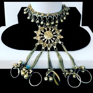 Antique SilverTone Belly Dancer Bracelet